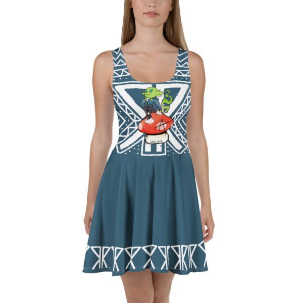 Bloom Pattern Skater Dress