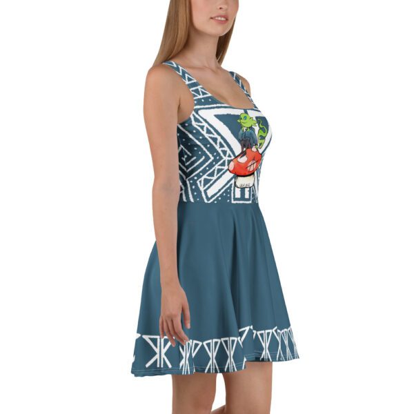 Bloom Pattern Skater Dress - Image 4